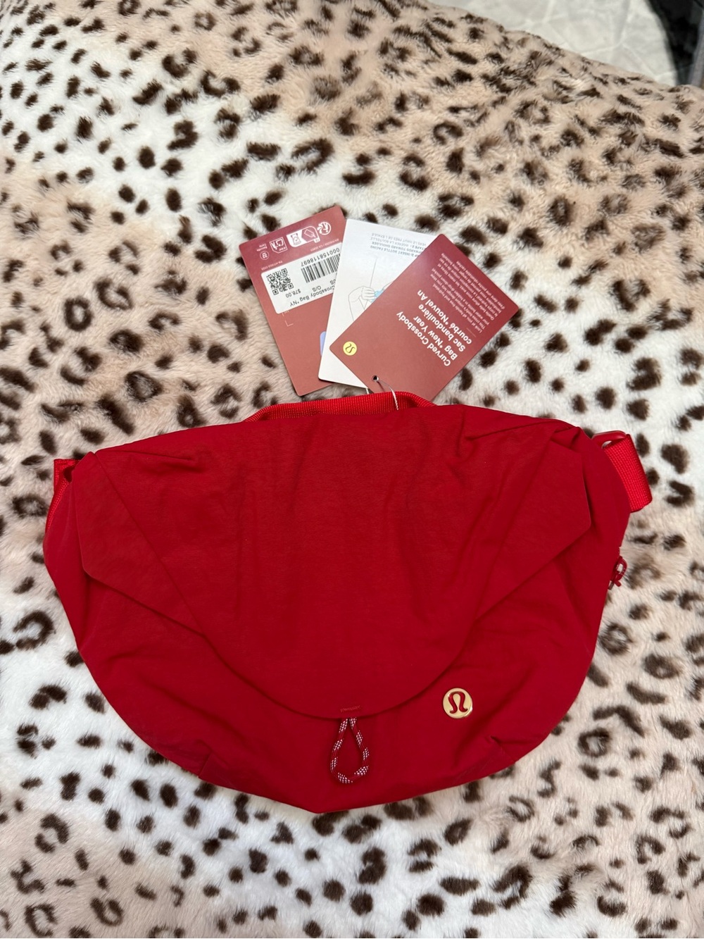 Lululemon Red Lunar New Year Curved Crossbody Bag